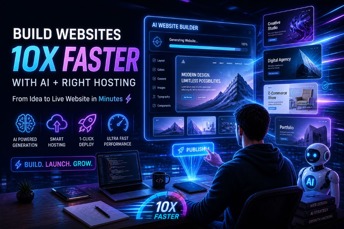 ทำเว็บไซต์เร็วขึ้น 10 เท่า ด้วย AI + Hosting ที่เหมาะสม ทำเว็บไซต์เร็วขึ้น 10 เท่า ด้วย AI + Hosting ที่เหมาะสม